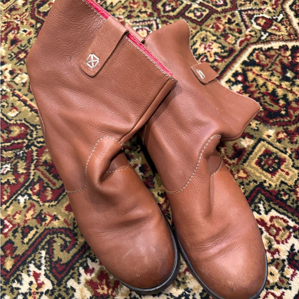 Leather Brown Boden Ankle Boots